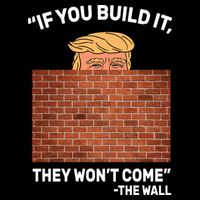Funny Trump If You Built The Wall They Won't Come  Visor