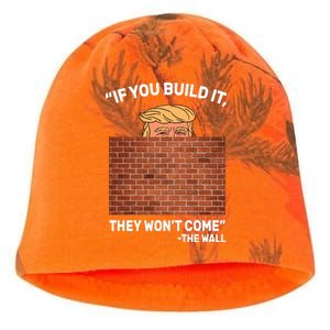 Funny Trump If You Built The Wall They Won't Come  Kati - Camo Knit Beanie