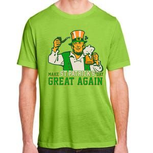 Funny Trump Make St Patrick's Day Great Again Adult ChromaSoft Performance T-Shirt