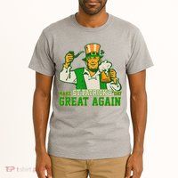 Funny Trump Make St Patrick's Day Great Again Tall T-Shirt
