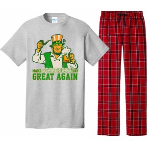 Funny Trump Make St Patrick's Day Great Again Pajama Set