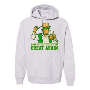 Funny Trump Make St Patrick's Day Great Again Premium Hoodie