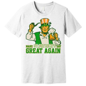 Funny Trump Make St Patrick's Day Great Again Premium T-Shirt