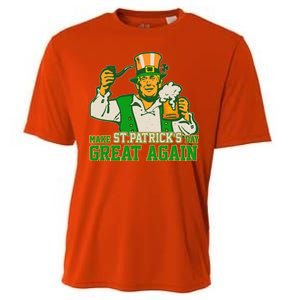 Funny Trump Make St Patrick's Day Great Again Cooling Performance Crew T-Shirt