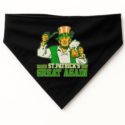 Funny Trump Make St Patrick's Day Great Again USA-Made Doggie Bandana