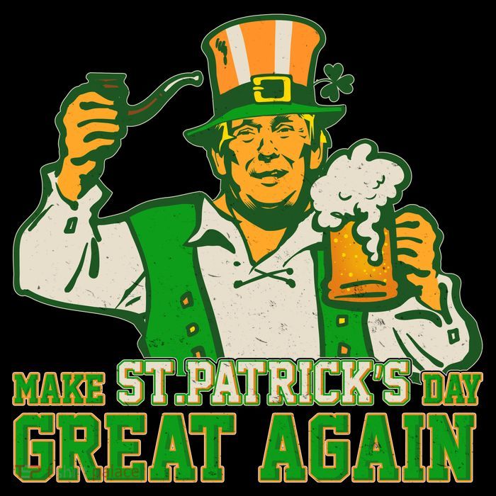 Funny Trump Make St Patrick's Day Great Again City Backpack
