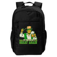 Funny Trump Make St Patrick's Day Great Again Backpack