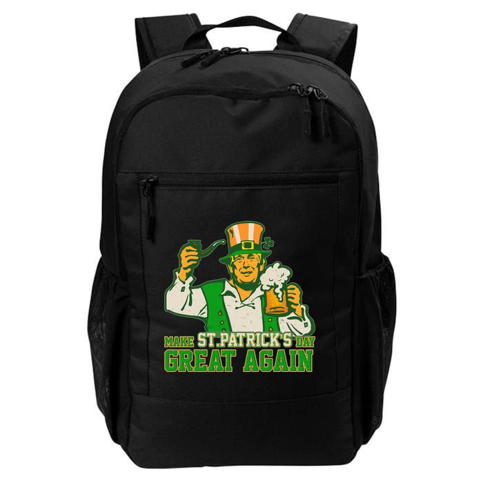 Funny Trump Make St Patrick's Day Great Again Backpack