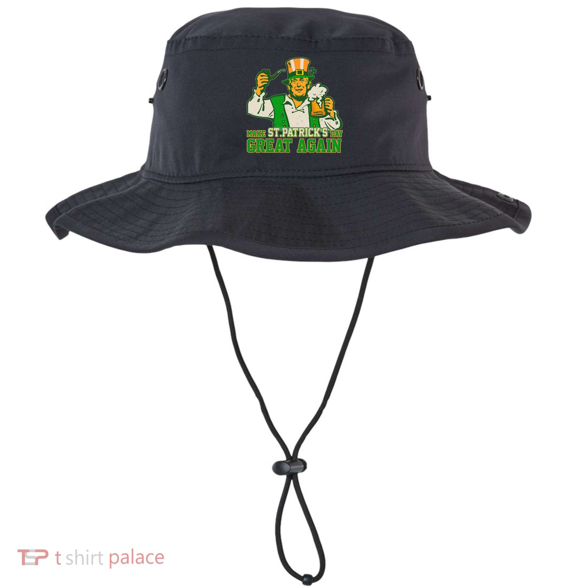 Funny Trump Make St Patrick's Day Great Again Bucket Hat