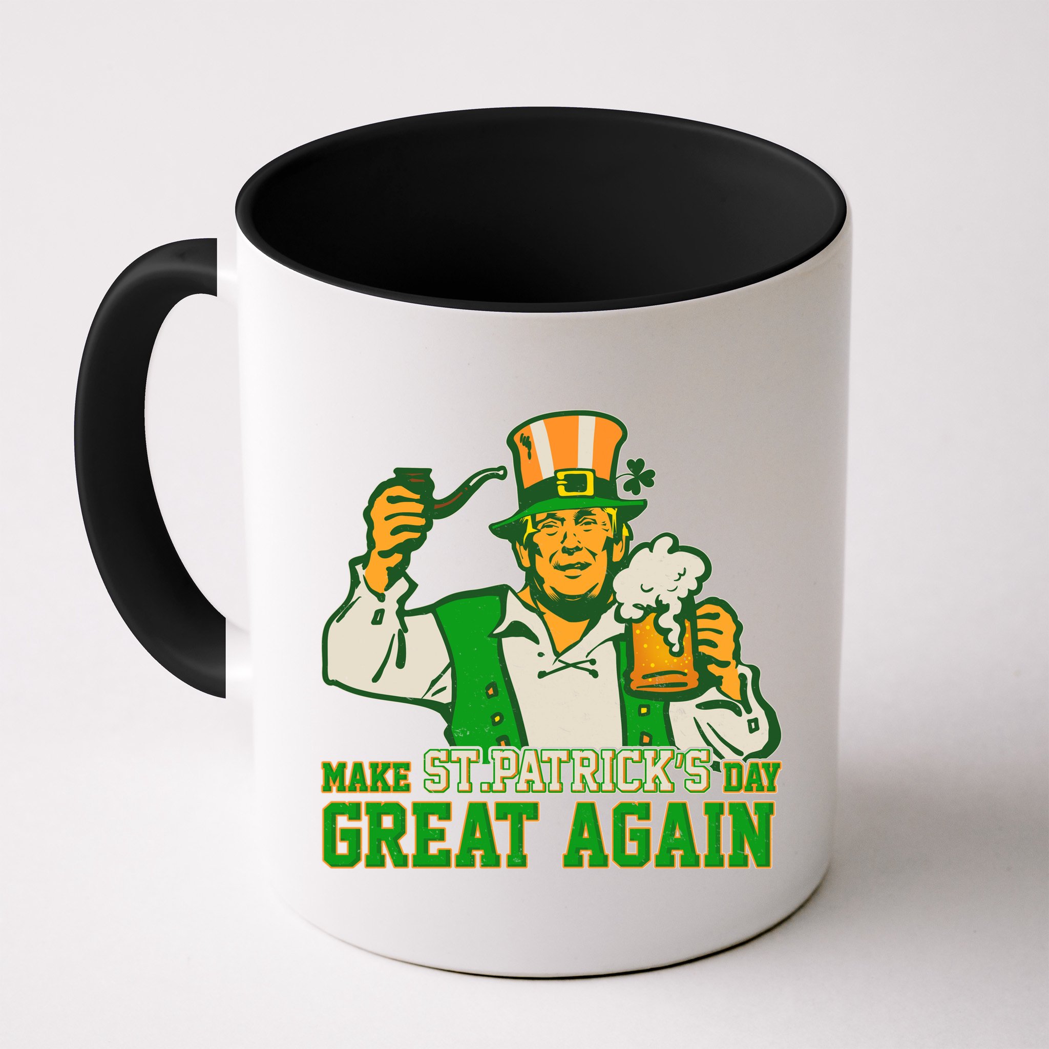 Funny Trump Make St Patrick's Day Great Again Mug