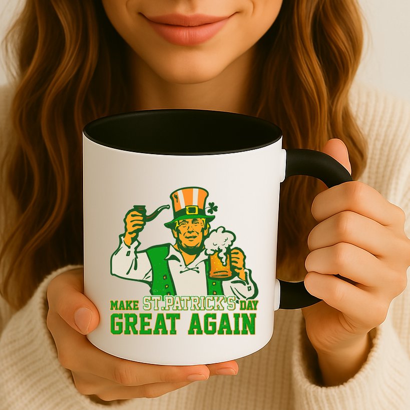 Funny Trump Make St Patrick's Day Great Again Mug