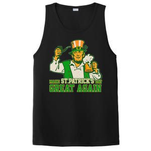 Funny Trump Make St Patrick's Day Great Again PosiCharge Competitor Tank