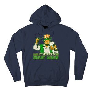 Funny Trump Make St Patrick's Day Great Again Hoodie