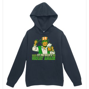 Funny Trump Make St Patrick's Day Great Again Urban Pullover Hoodie