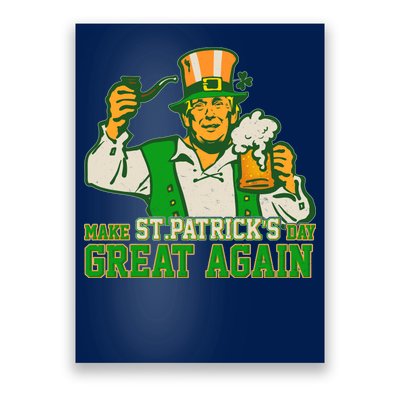 Funny Trump Make St Patrick's Day Great Again Poster