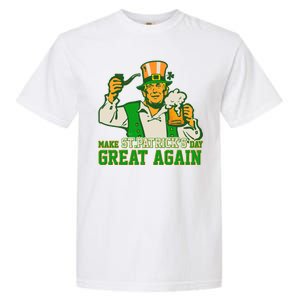 Funny Trump Make St Patrick's Day Great Again Garment-Dyed Heavyweight T-Shirt