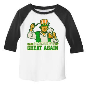 Funny Trump Make St Patrick's Day Great Again Toddler Fine Jersey T-Shirt