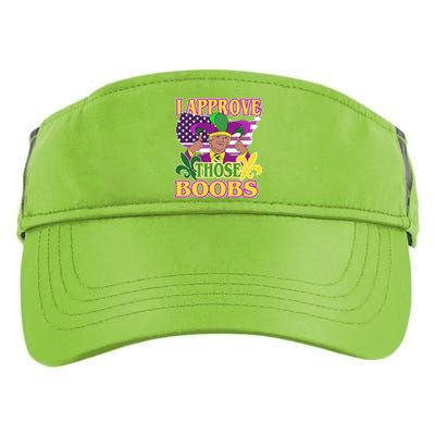 Funny Trump Mardi Gras Boobs Adult Drive Performance Visor