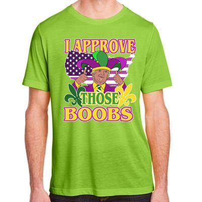 Funny Trump Mardi Gras Boobs Adult ChromaSoft Performance T-Shirt