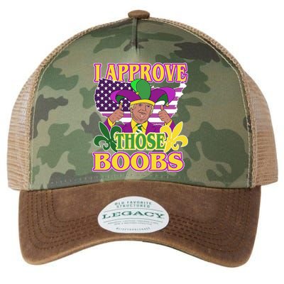 Funny Trump Mardi Gras Boobs Legacy Tie Dye Trucker Hat