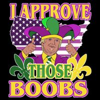 Funny Trump Mardi Gras Boobs Performance Shirt