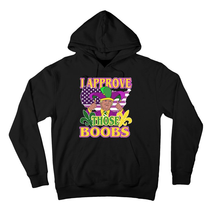 Funny Trump Mardi Gras Boobs Hoodie