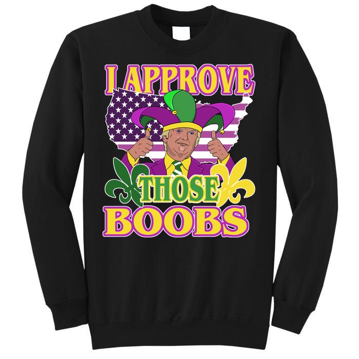 Funny Trump Mardi Gras Boobs Sweatshirt