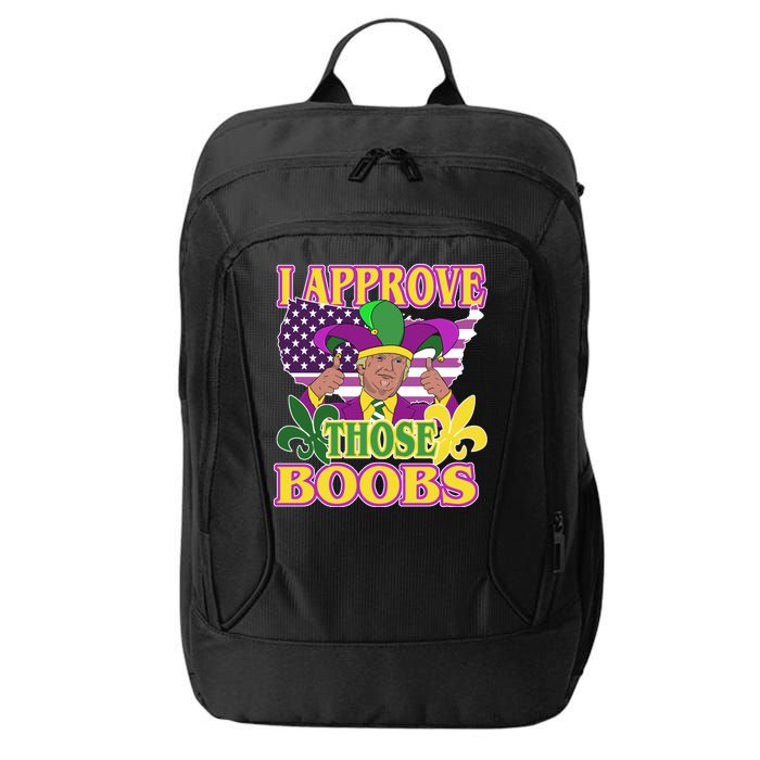 Funny Trump Mardi Gras Boobs City Backpack