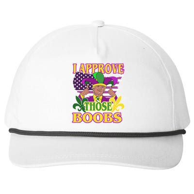 Funny Trump Mardi Gras Boobs Snapback Five-Panel Rope Hat