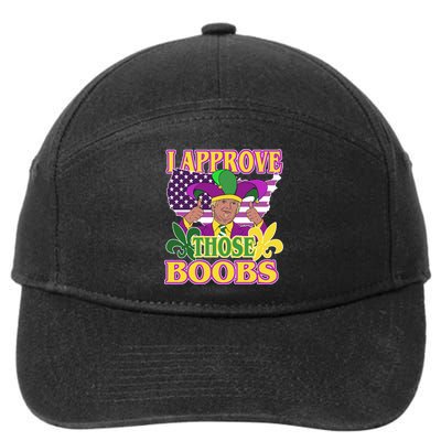 Funny Trump Mardi Gras Boobs 7-Panel Snapback Hat