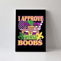 Funny Trump Mardi Gras Boobs Canvas