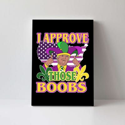 Funny Trump Mardi Gras Boobs Canvas