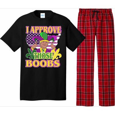 Funny Trump Mardi Gras Boobs Pajama Set