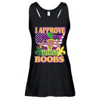 Funny Trump Mardi Gras Boobs Ladies Essential Flowy Tank