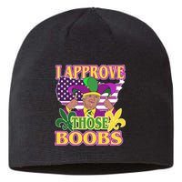 Funny Trump Mardi Gras Boobs Sustainable Beanie