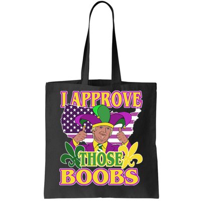 Funny Trump Mardi Gras Boobs Tote Bag