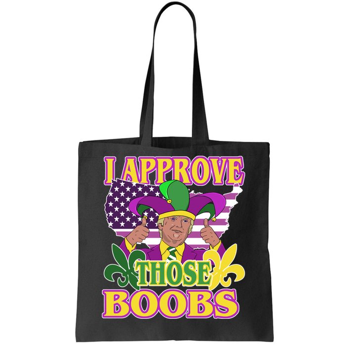 Funny Trump Mardi Gras Boobs Tote Bag