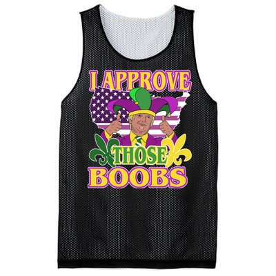 Funny Trump Mardi Gras Boobs Mesh Reversible Basketball Jersey Tank