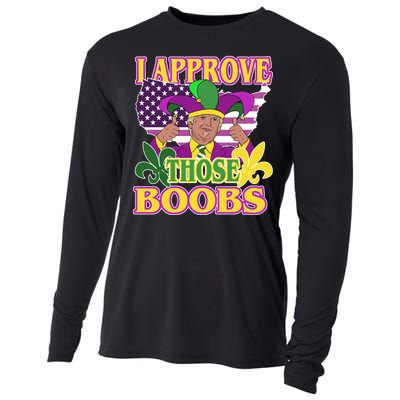 Funny Trump Mardi Gras Boobs Cooling Performance Long Sleeve Crew