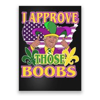 Funny Trump Mardi Gras Boobs Poster