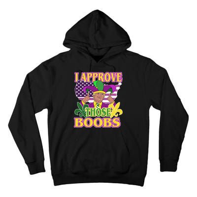 Funny Trump Mardi Gras Boobs Tall Hoodie