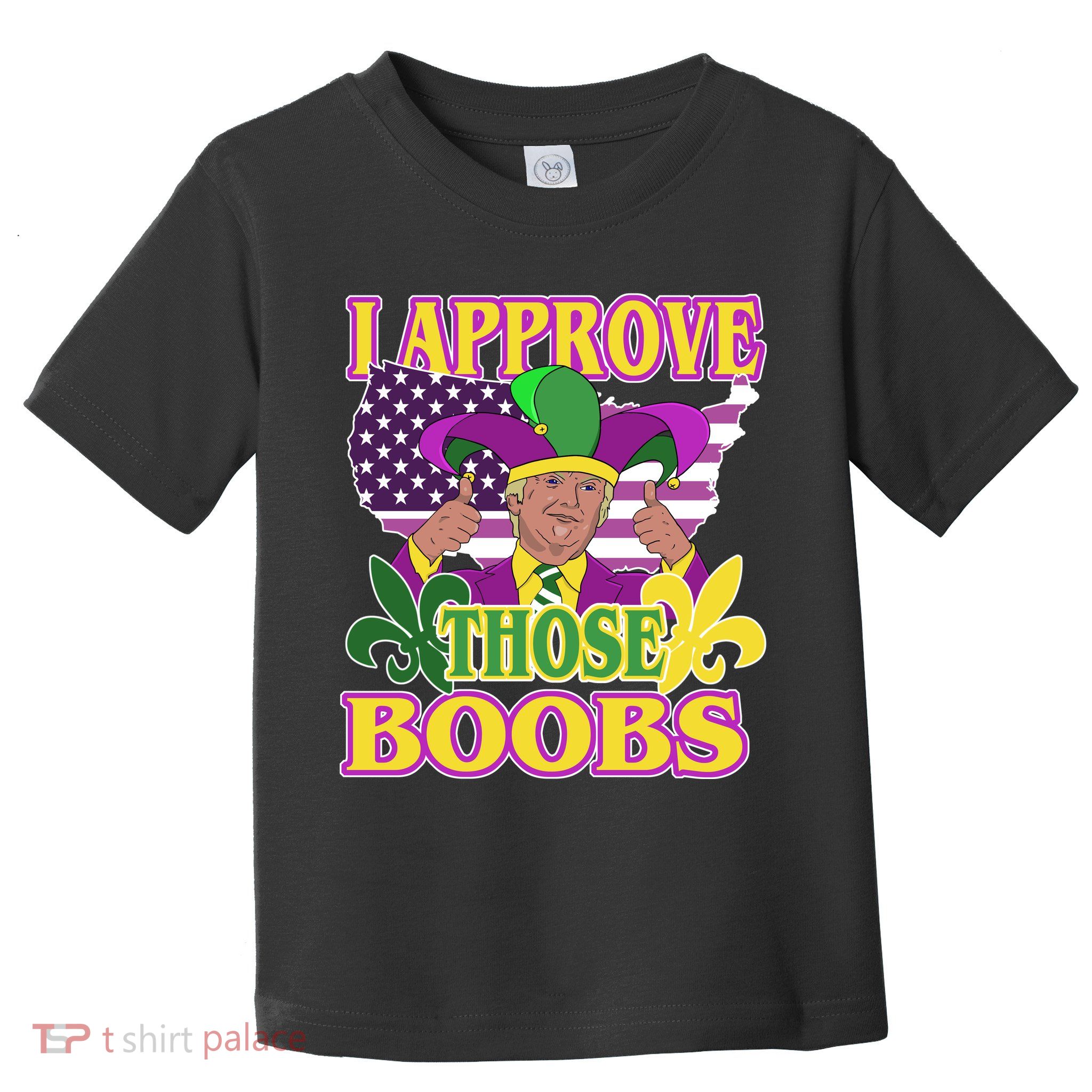 Funny Trump Mardi Gras Boobs Toddler T-Shirt