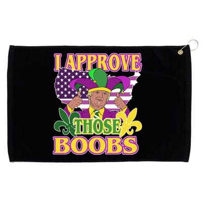 Funny Trump Mardi Gras Boobs Grommeted Golf Towel