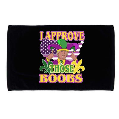 Funny Trump Mardi Gras Boobs Microfiber Hand Towel