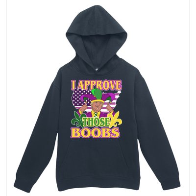 Funny Trump Mardi Gras Boobs Urban Pullover Hoodie