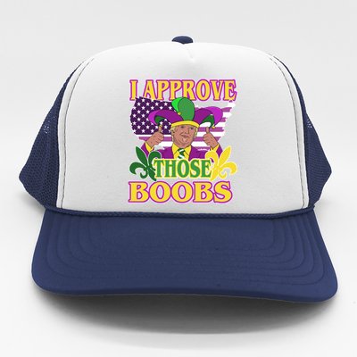 Funny Trump Mardi Gras Boobs Trucker Hat