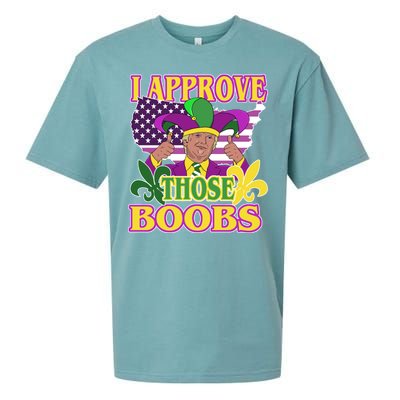 Funny Trump Mardi Gras Boobs Sueded Cloud Jersey T-Shirt