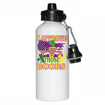 Funny Trump Mardi Gras Boobs Aluminum Water Bottle