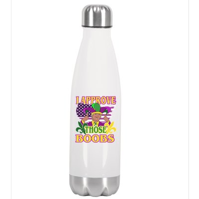 Funny Trump Mardi Gras Boobs Stainless Steel Insulated Water Bottle