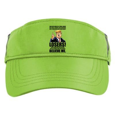 Funny Trump Really Terrific Very Handsome Father's Day Adult Drive Performance Visor